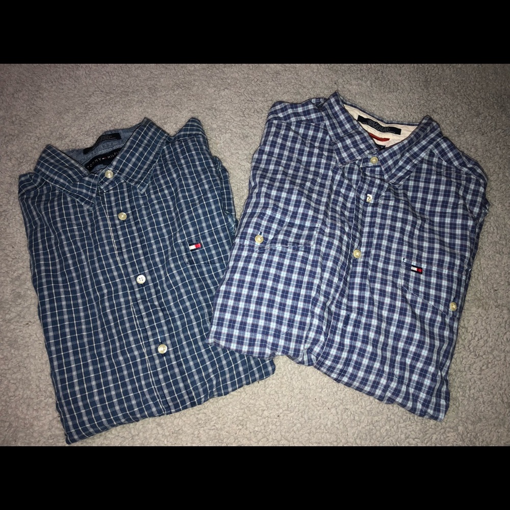 2x Tommy Hilfiger casual shirts